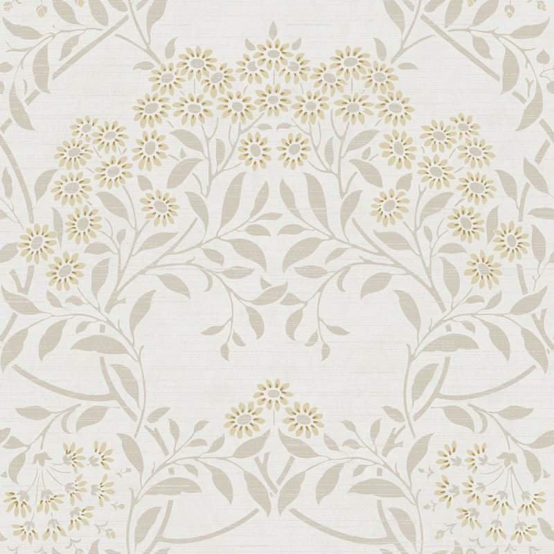 Papier peint damassé Penelope, Jaune