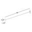48" Brass Straight Shower Curtain Rod-68509860