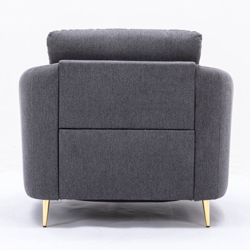 Fauteuil d'appoint à dossier lâche