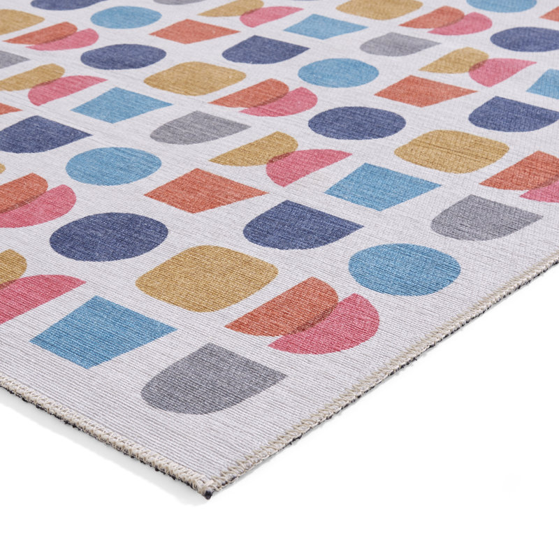 Catherine Lansfield Geometric Shapes Area Rug, Rectangle 122 x 170 cm