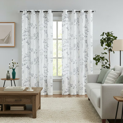 Semi Sheer Curtain Panel Pair