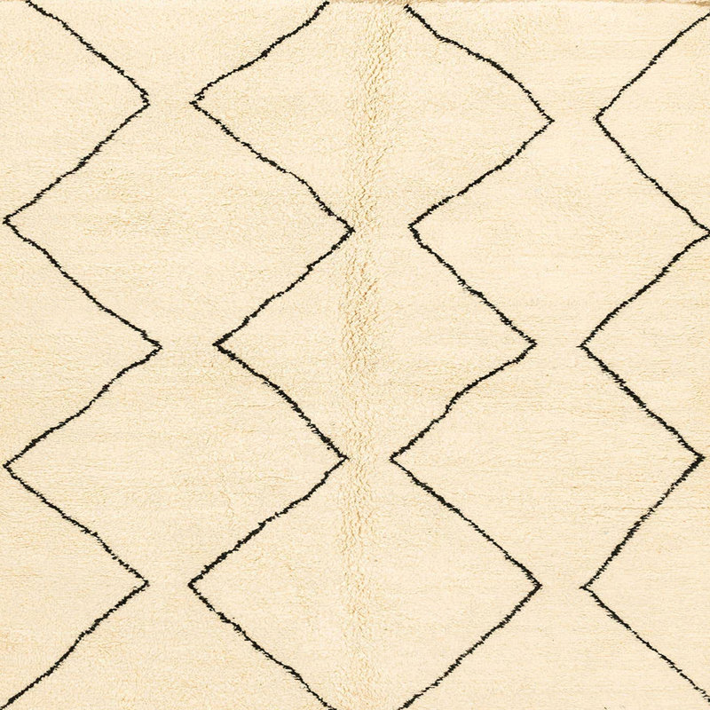 Tapis décoratif multicolore à motif abstrait, Carré 5 pi