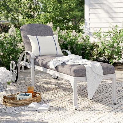 Chaise longue avec coussin Yates