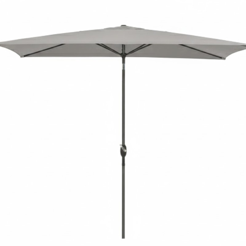 Parasol rectangulaire de 6,5 x 10 pi avec manivelle, inclinaison et toile résistante aux rayons UV pour la piscine, la cour et le patio (sans base)