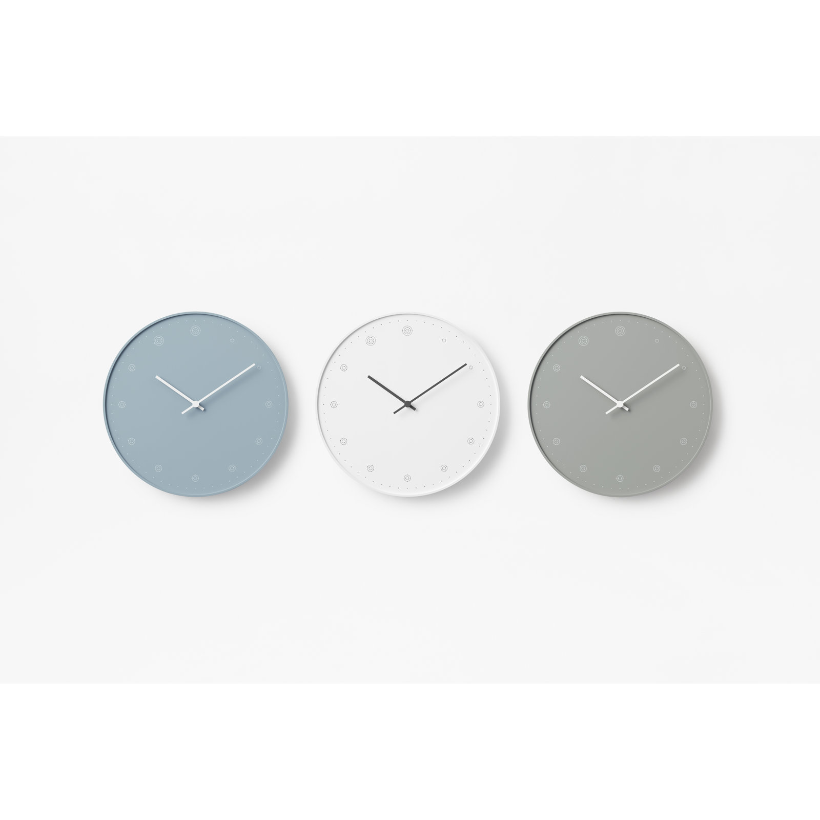 Lemnos Molecule Wall Clock, Gray