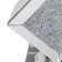 Amla 24'' Tall Pedestal Mirrored Glass Top End Table with Crystal Inlay
