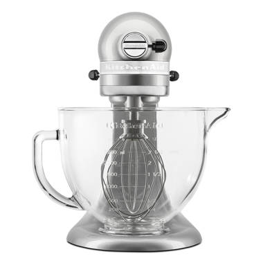 KitchenAid 5-qt Artisan 325W Tilt-Head Stand Mixer with Glass Bowl 