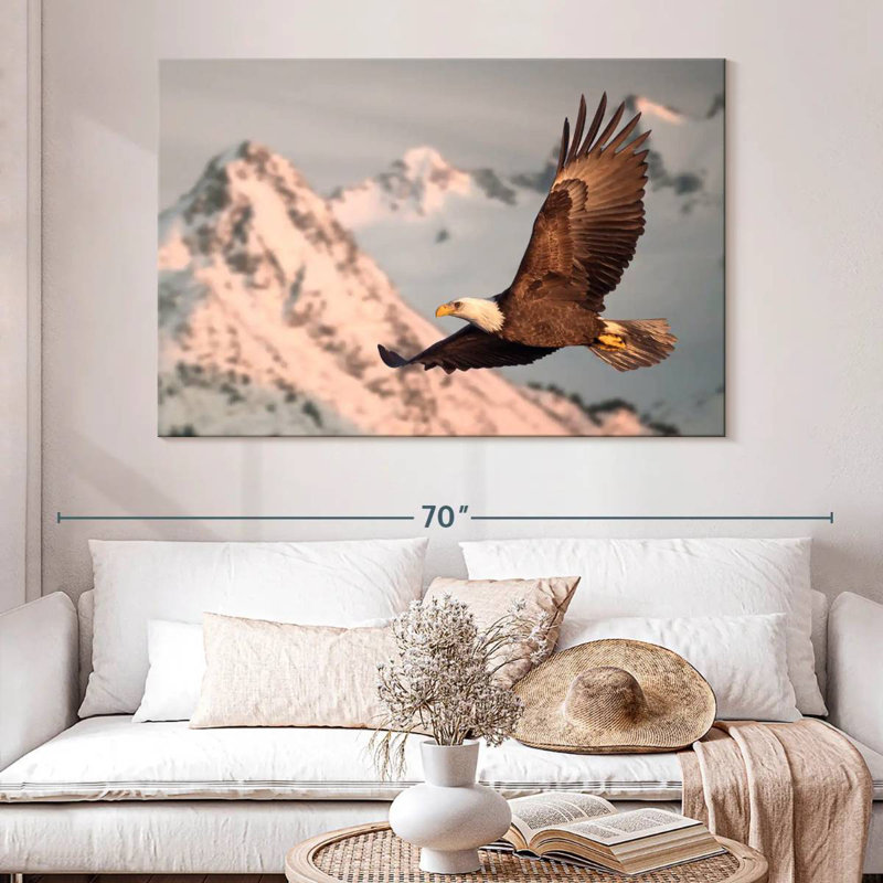 Brampt Majestic Bald Eagle, 34" H x 51" W