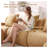 Camel Teddy Fabric 2-Seat Loveseat Sofa, No Assembly Required Curved Arm Living Room Sofa-381422520