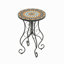 Table d'appoint ronde en céramique pour l'extérieur
