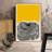 " Yellow Color Block And Fingerprint Shape Geometric "