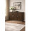 Claybourne 56" Modern Server with 3 Adjustable-Shelf Cabinets · Nickel Diamond Hardware · Wire-Brushed Oak Veneer