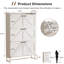 Armoire de rangement pour chaussures autoportante avec tiroirs rabattables-5596913