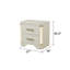 Ensemble de chambre à coucher grand et unique 5 pièces à DEL en bois beige JASMINE (New Jersey)-1289482775