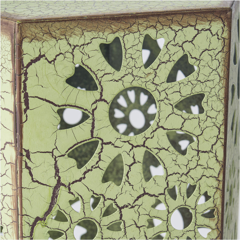 table de bout Crepeau, Vert/brun, H 22 po x l 14,25 po x P 12,5 po