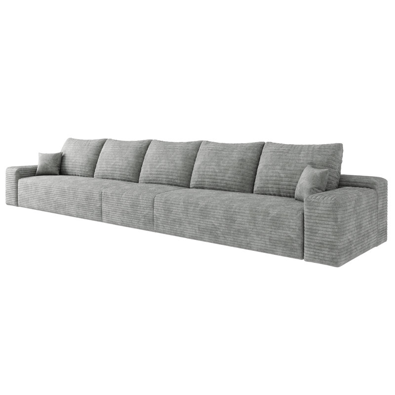 Canapé modulaire Cloud avec siège profond Cloud, 5, H 37,8 po x l 168 po x P 39,4 po, Gris