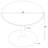 Round Dining Table in White and Black
