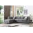 Devin Microfiber Sectional Sofa with Removable Backs-1292141040