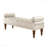 Velvet Fabric Upholstered Long Bench - Button Tufted Seat, For Bedroom, Window & Entryway, Bolster Design-269996266
