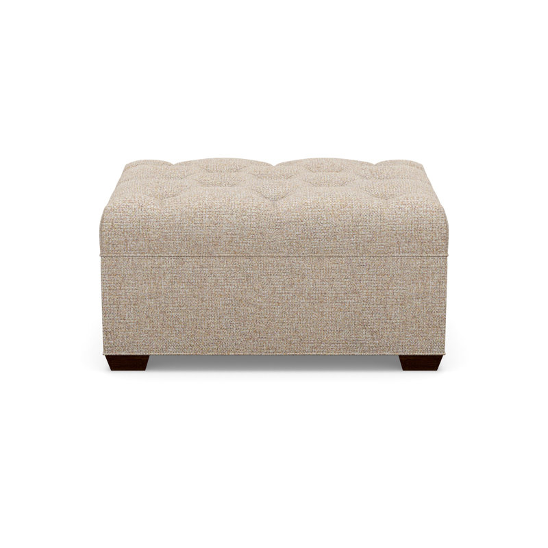 Tufted Ottoman, 5246-74, Walnut