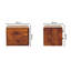 Mykonos 30cm W Solid Wood Bedside Table