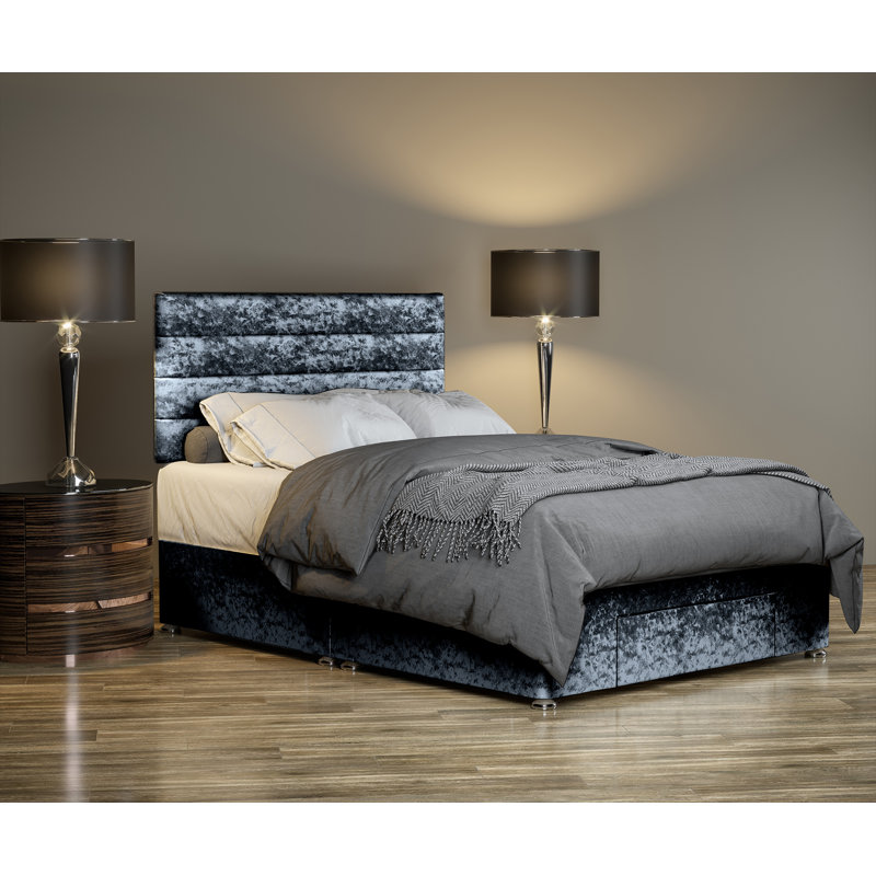 Sitka Divan Bed Base, Single (3'), Denim