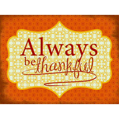 " Thankful "