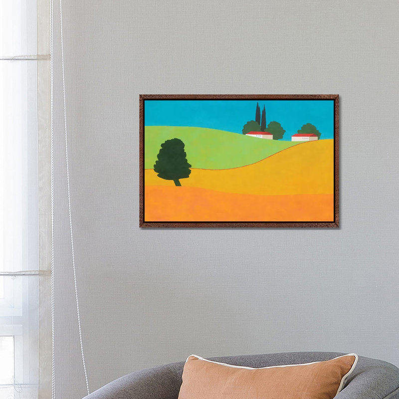 Zuriel by Itzu Rimmer - Painting on Canvas, 66.04 cm H x 45.72 cm W, Classic Brown Wood Framed
