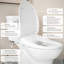 Siège de bidet électronique 5-Series Premium pour toilettes allongées avec télécommande