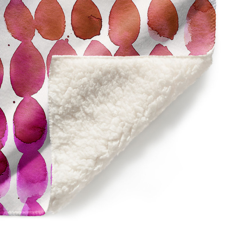 Couverture sherpa doux à bijoux de couleur ii, l 68 po x L 80 po