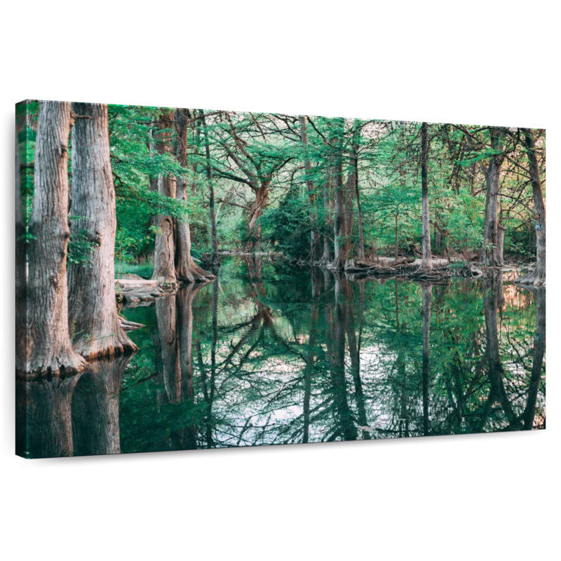 Blue Hole Park Trees, 30" H x 45" W