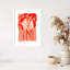 «Galya Palms At Sunset» par Treechild, impression sur bois encadrée-100477591-100477590