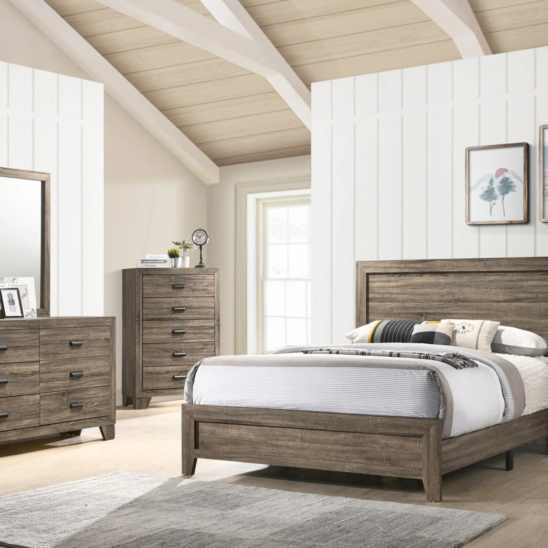 Finition du tissu 1pc, Gris, Grand lit
