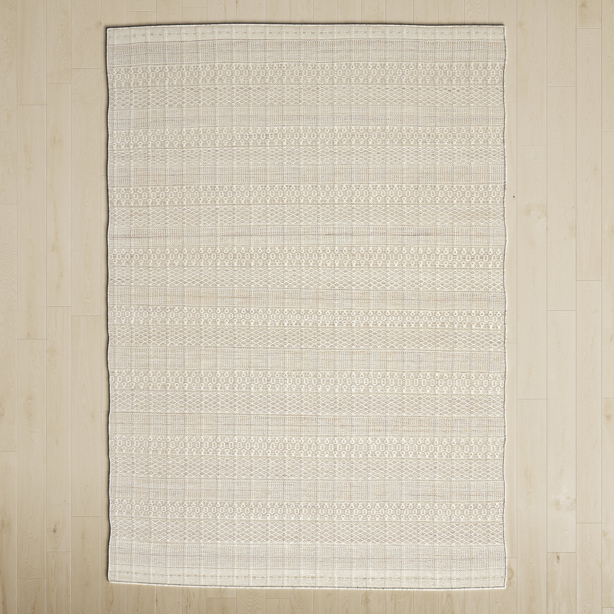 Birch Lane™ Gingham Geometric Handwoven Indoor/ Outdoor Area Rug in ...