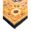 Tapis unique noué à la main Keenan - bleu marine / rouge / beige, 9 pi 1 po x 11 pi 7 po