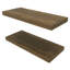 Tablette flottante Dallas, salon, acajou-128899032