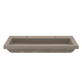 Trough Concrete Handmade Rectangular Drop-in Bathroom Sink