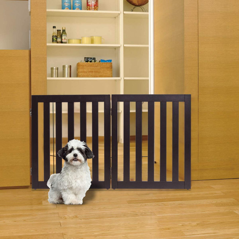 Wood Free Standing Pet Gate