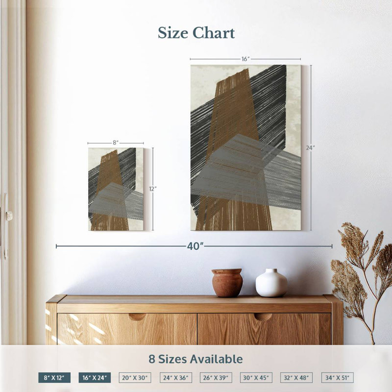 Avery Triangle Stripes I, 12" H x 8" W