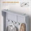 Banc de rangement 3-en-1 avec portemanteau Hall Rangement pour chaussures | Noir | Portemanteaux-1148222631