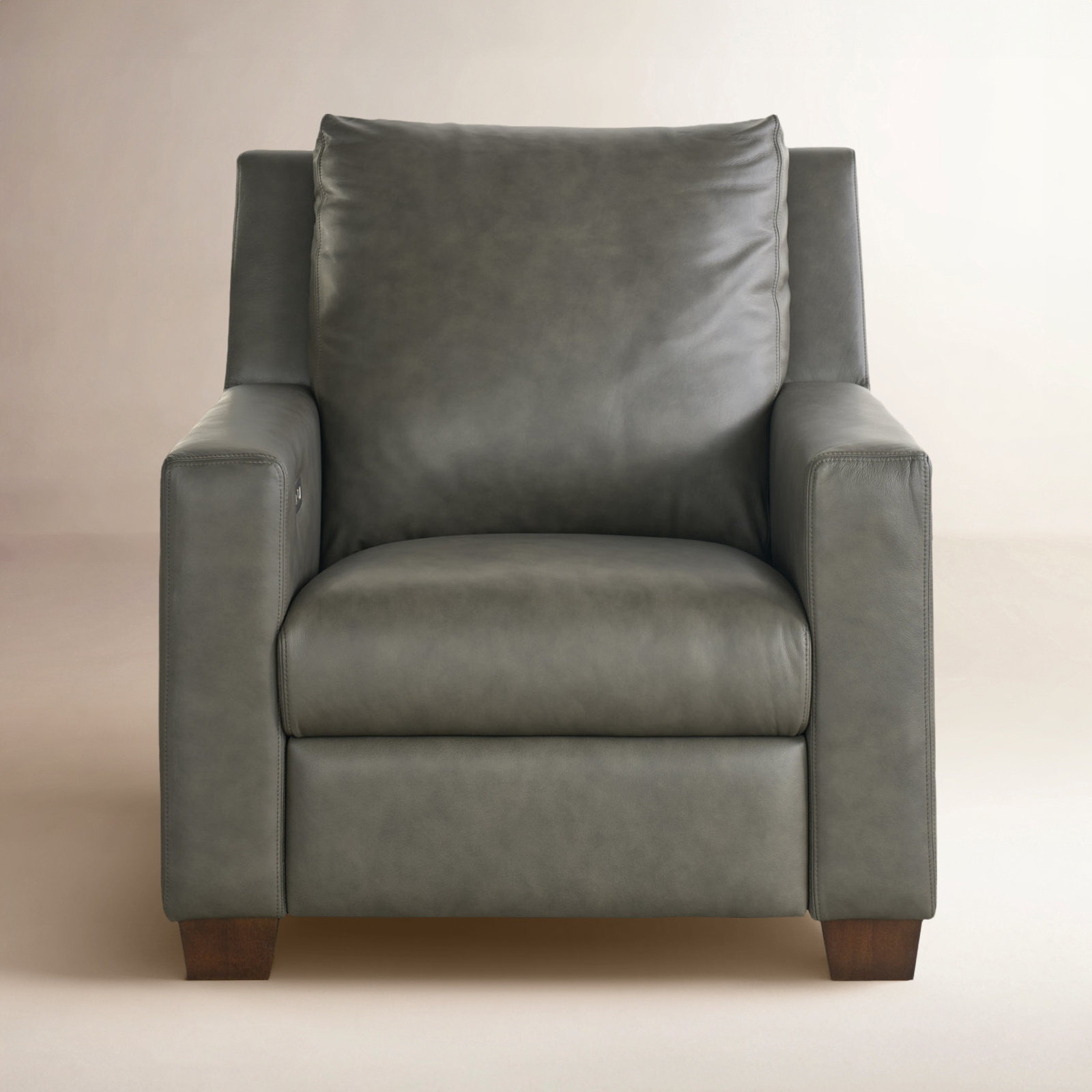 Delevan 39" Genuine Leather Power Recliner