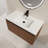 Flolinda 18.1'' Oak Rectangular Bathroom Sink with Overflow
