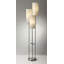 173cm Satin Steel Traditional Floor Lamp