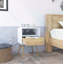 Table de chevet avec tablette ouverte, table de chevet, tables de bout de chambre à coucher Kaicey-2021269647