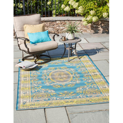 Tapis d'extérieur Blue_Unique Loom Cahuita