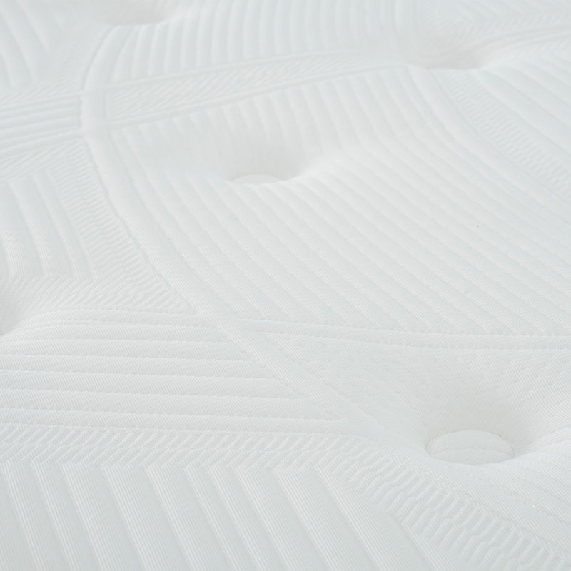 12" Plush Euro Top Gel Memory Foam Pocket Spring Hybrid Mattress in a Box, White/Gray, California King