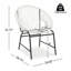 Ensemble de 2 chaises de salle à manger en fer et en rotin Durable Durable, élégance moderne pour l'extérieur