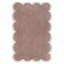 Tapis d'intérieur / extérieur festonné deux tons rose clair / crème Manado-1024928647