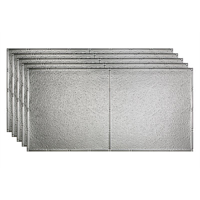 24.375'' L x 48.375'' W Textured Vinyl Glue Up Ceiling Tile
