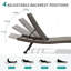 Chaise longue d'extérieur en osier 2 pièces-1429360217